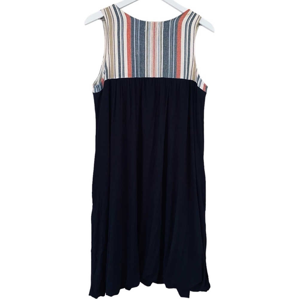 Anthropologie Porridge Trapeze Striped Rayon Blend Sleeveless‎ Dress Size Medium - Picture 4 of 8